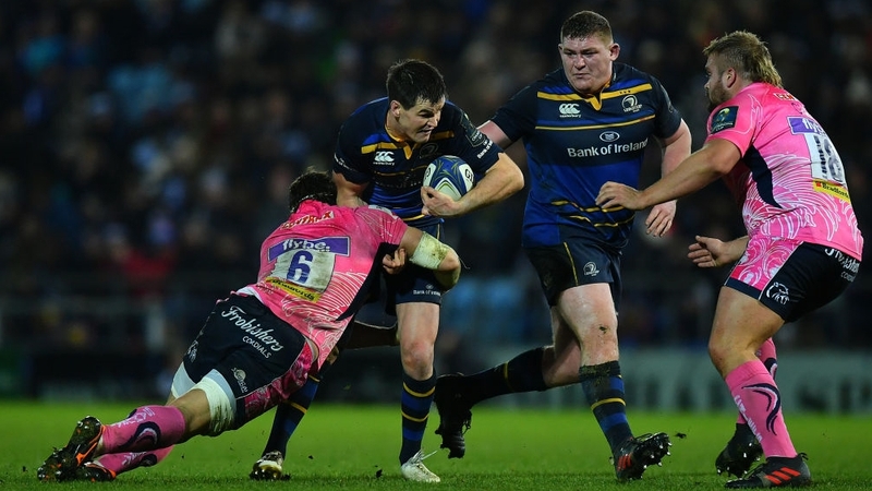 Johnny Sexton scored a try against Exeter las time out