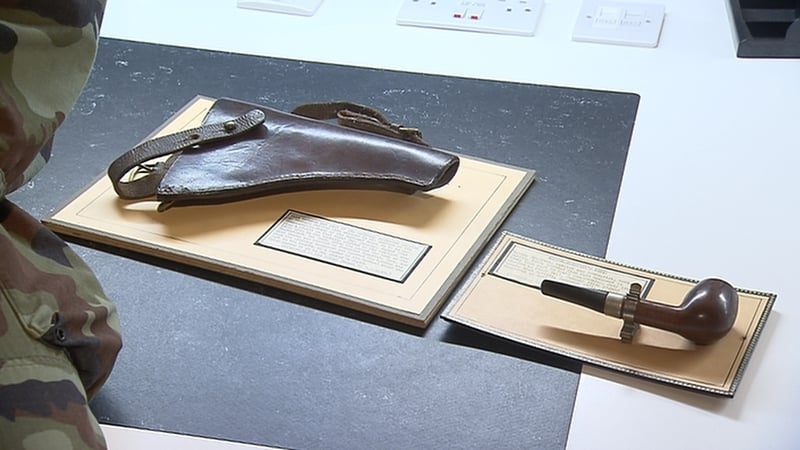 The holster worn by Michael Collins on the day of his death