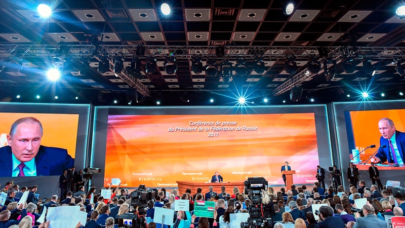 Vladimir Putin made his annual address in Moscow