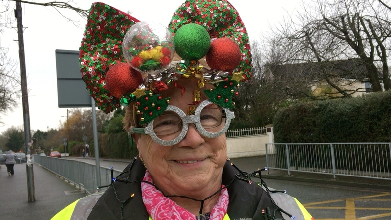 Bridie O'Neill is a lollipop lady with St Mochta's National School in Dublin