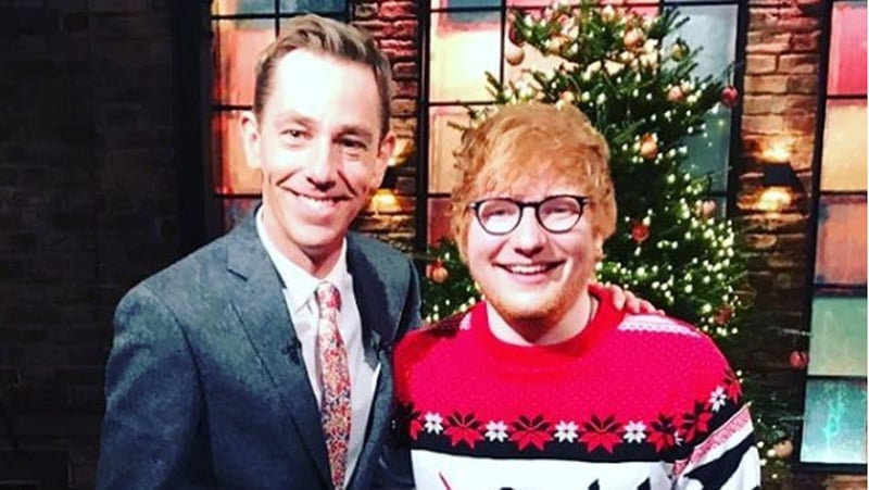 Ed Sheeran joined Ryan Tubridy on The Late Late Show