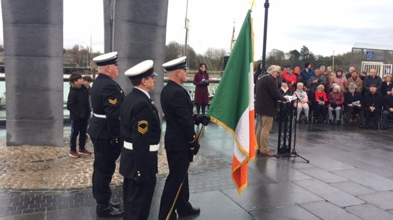 The 100th anniversary of the incident was commemorated this afternoon in Waterford