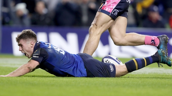 Leinster's Luke McGrath scored the winning try