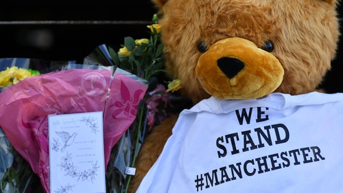 Teddy bears and soft toys were left in heartfelt remembrance of the victims of the Manchester terror attack last May