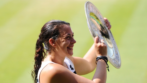 Marion Bartoli pictured after winning the 2013 Wimbledon title.