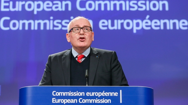 Frans Timmermans stressed that the EU would not "throw Ireland under the bus"