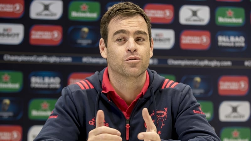 The Munster head coach chats to the media