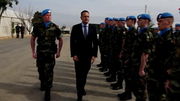 There are 343 Irish soldiers on duty in Lebanon over the Christmas period