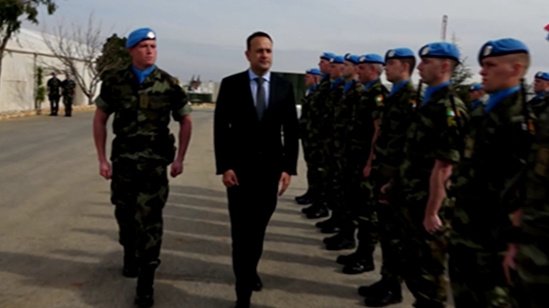 There are 343 Irish soldiers on duty in Lebanon over the Christmas period