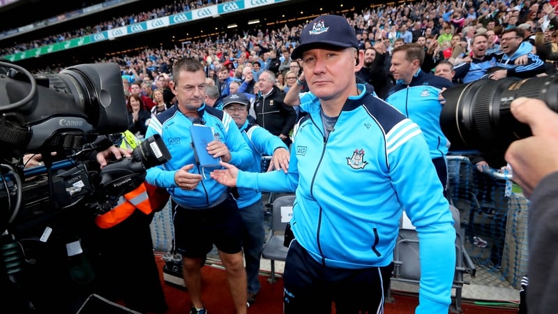 Jim Gavin (R) led Dublin to six All-Ireland titles in his seven years in charge