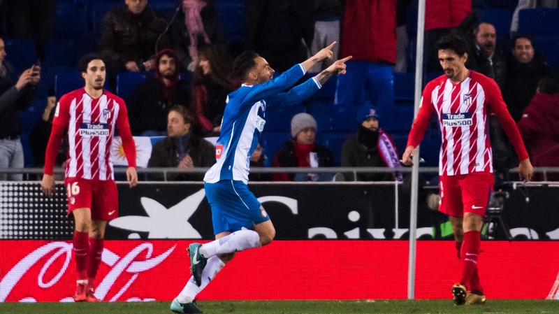 Sergio Garcia wheels away in celebration