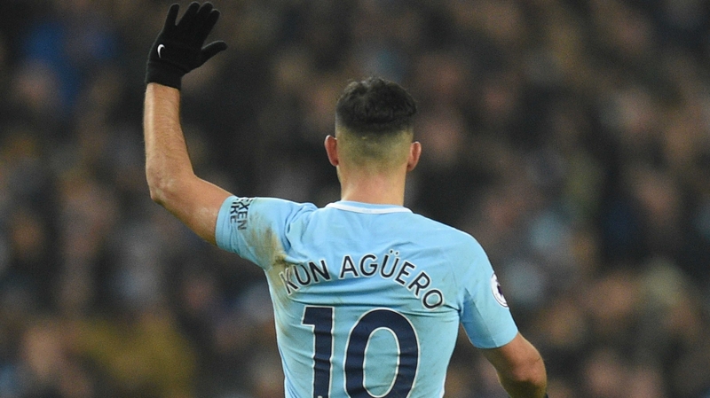 Sergio Aguero struck a brace at the Etihad