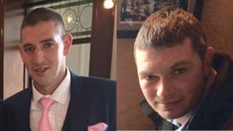 Declan Davitt and Martin Needham were both in their 20s and from the local area