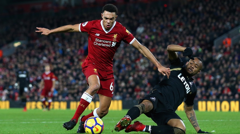 Trent Alex Arnold got his first Premier League goal