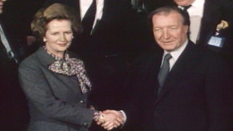 Margaret Thatcher and Charlie Haughey clashed several times throughout 1988