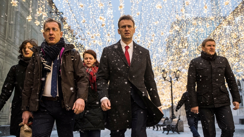 Alexei Navalny has been banned from taking part in the 18 March vote because of a suspended prison sentence