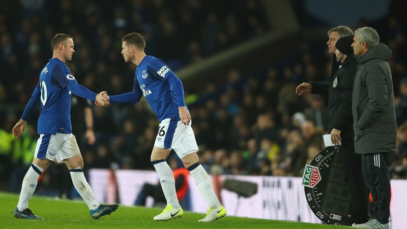 James McCarthy was introduced in place of Wayne Rooney