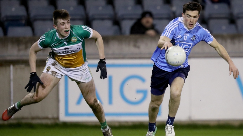 Colm Basquel (r) scored the goal for Dublin