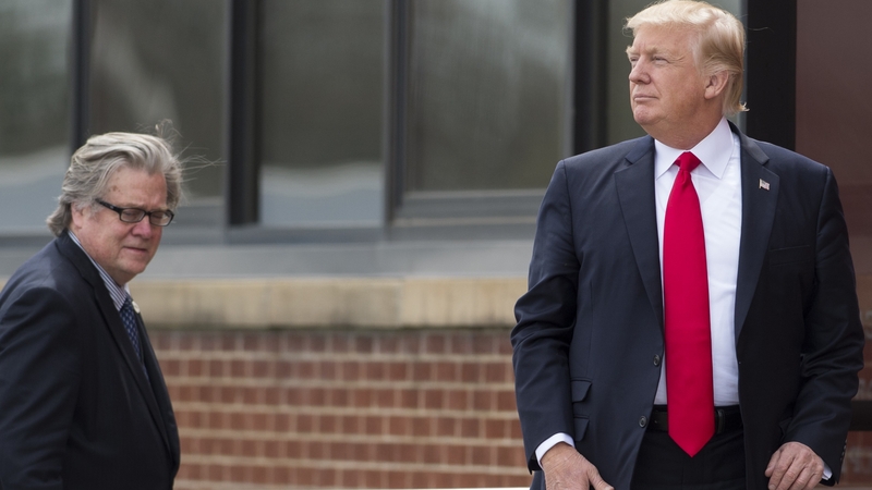 Donald Trump fired chief strategist Steve Bannon in August