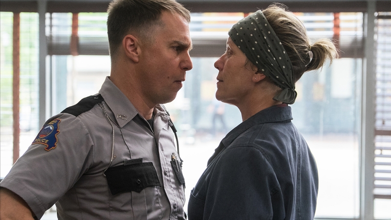 Three Billboards stars Sam Rockwell and Frances McDormand were among the award winners