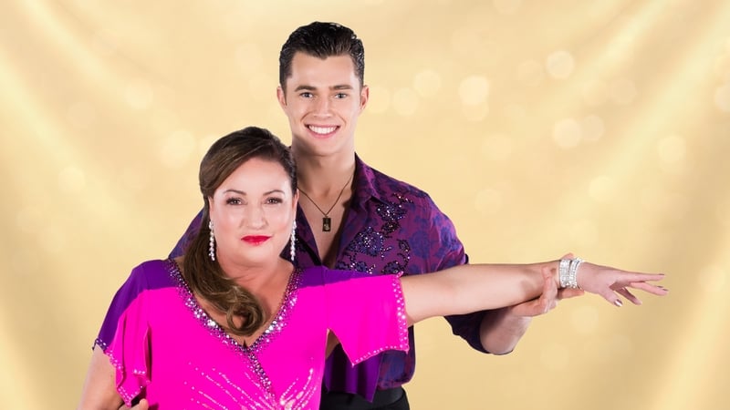 Norah with her pro dance partner Curtis Pritchard