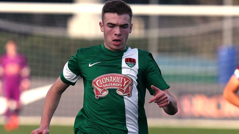 Aaron Drinan in action for Cork City U19 back in 2016