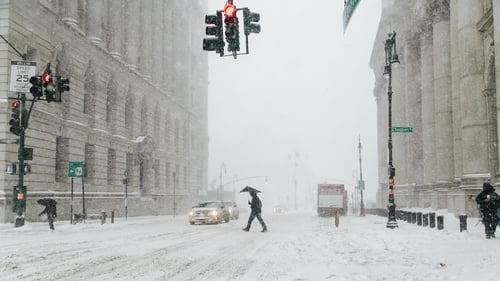 US authorities warned that frigid blasts of air could feel as cold as -43C, with a risk of frostbite to exposed skin within 10 minutes