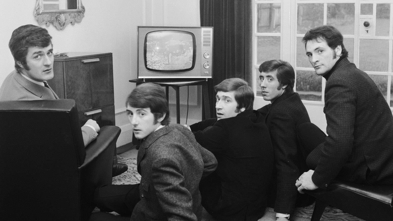 The Moody Blues 1965: Left to right, Ray Thomas, Denny Laine, Graeme Edge, Clint Warwick and Mike Pinder.