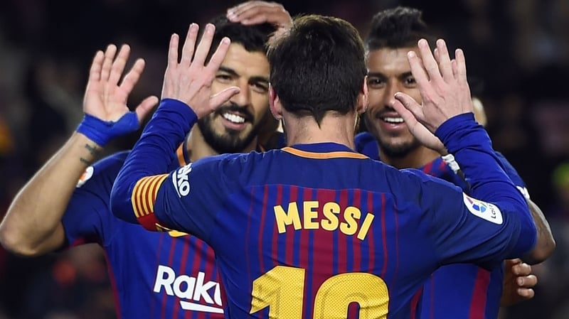 Leo Messi struck once again for Barca