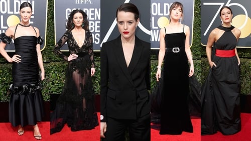 Stars on the Golden Globes red carpet