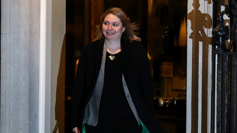 Karen Bradley leaves Downing Street after her appointment as Secretary of State for Northern Ireland