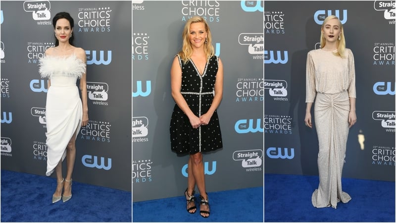 Angelina Jolie, Reese Witherspoon, Saoirse Ronan and more A-list celebs attended the 23rd Annual Critics' Choice Awards at Barker Hangar last night in Santa Monica, California