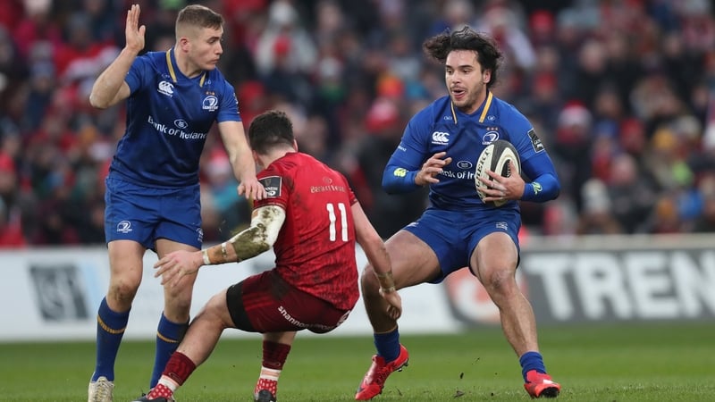 Jordan Larmour, left, and James Lowe, will both start against Glasgow Warriors this weekend