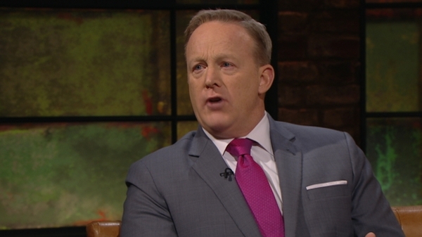 Sean Spicer was speaking on the Late Late Show