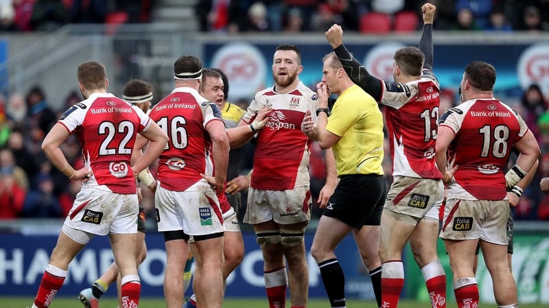 Ulster celebrate at the final whistle