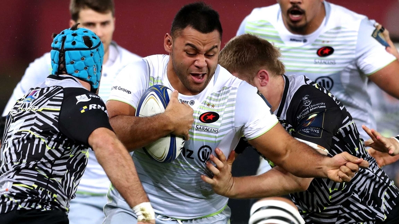 Billy Vunipola (C) has suffered another injury setback