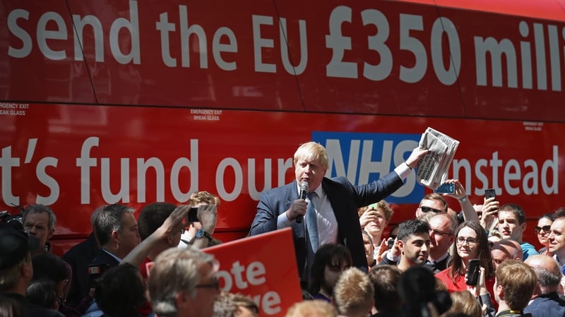 Boris Johnson says there was an error on the side of the Brexit bus which 'grossly underestimated' sum UK would save a week