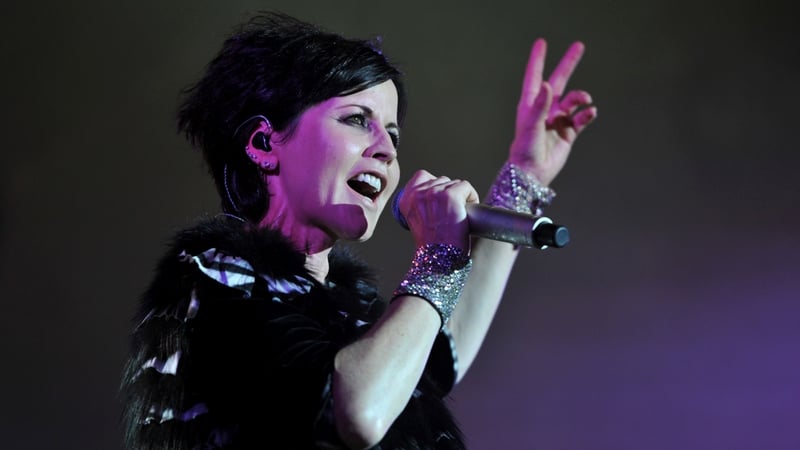 Dolores O'Riordan on stage at the Cognac Blues Passion festival in 2016