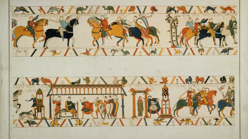 The tapestry, which is nearly 70 metres long, dates from 1077