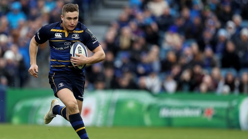 Jordan Larmour will take the wing position vacated by the injured Fergus McFadden