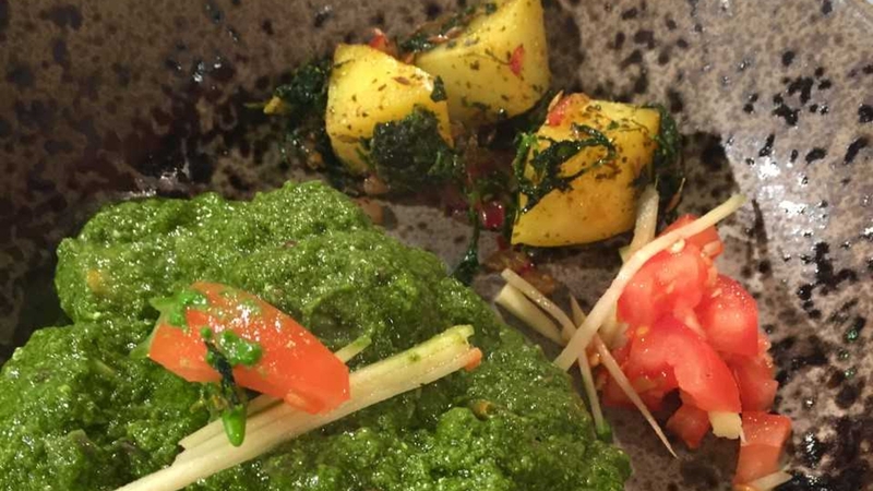 Sunil's Chicken Saag and Jeera Aloo: Today