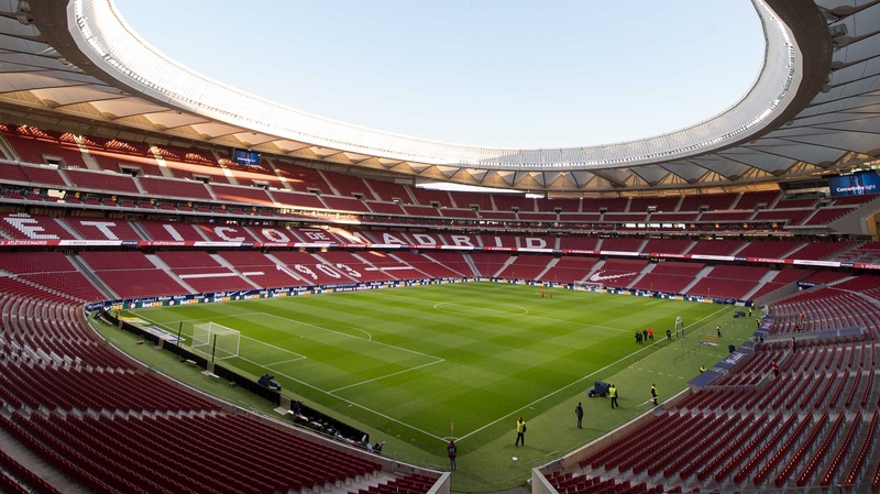 Estadio Wanda Metropolitano ahead of the King's Cup, quarter-final first leg between Atletico de Madrid and Sevilla