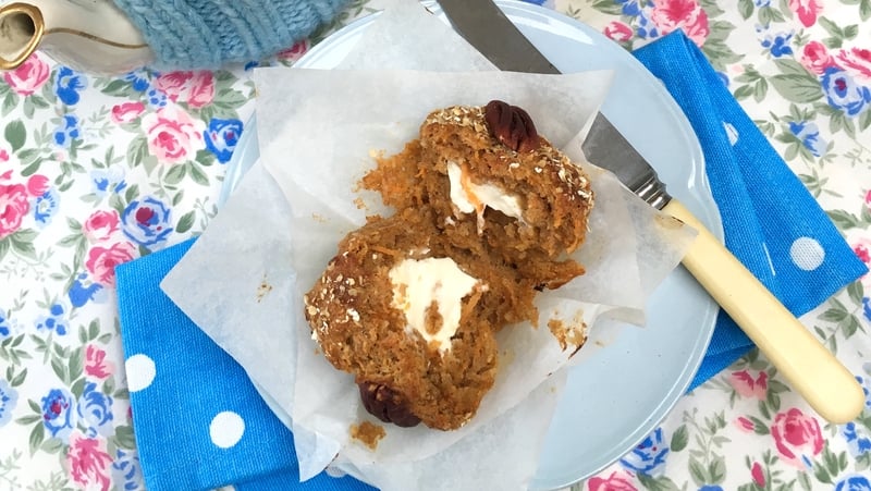 Sharon's Honey & Spelt Carrot Cake Muffins