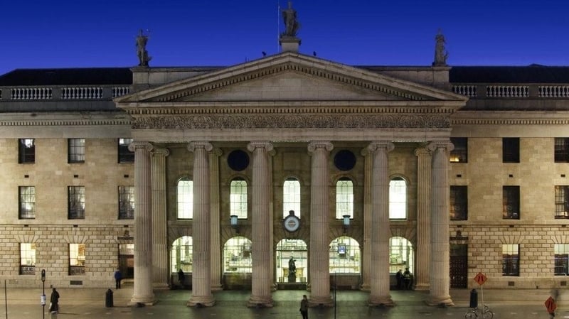 The woman was found by charity volunteers sitting outside the GPO on O'Connell Street