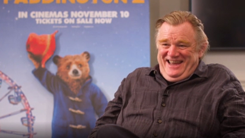 Brendan Gleeson told us Paddington was "a little trouper" to work with