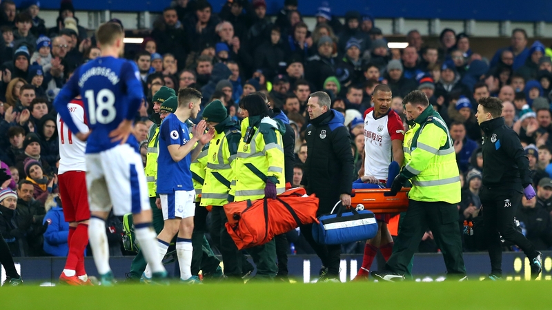James McCarthy was stretchered off after the double break in his leg in Everton's game against West Brom