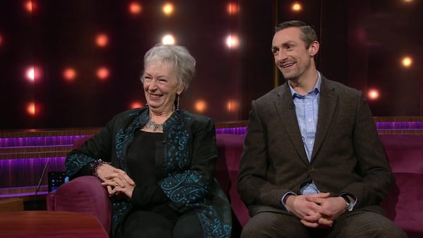 Geraldine Plunkett with son Marcus Lamb on The Ray D'Arcy Show