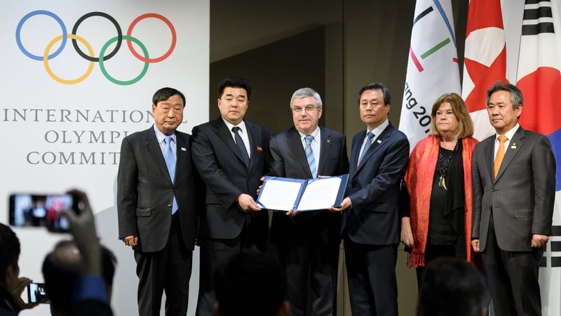 South Korea's presidential Blue House said that North Korea competing at the games will 'build peace and ease tensions'