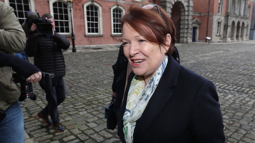 Former garda commissioner Noírín O'Sullivan arrives to give evidence at the Disclosures Tribunal