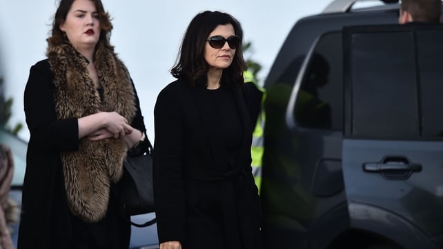 Ali Hewson attended the funeral mass of Dolores O'Riordan